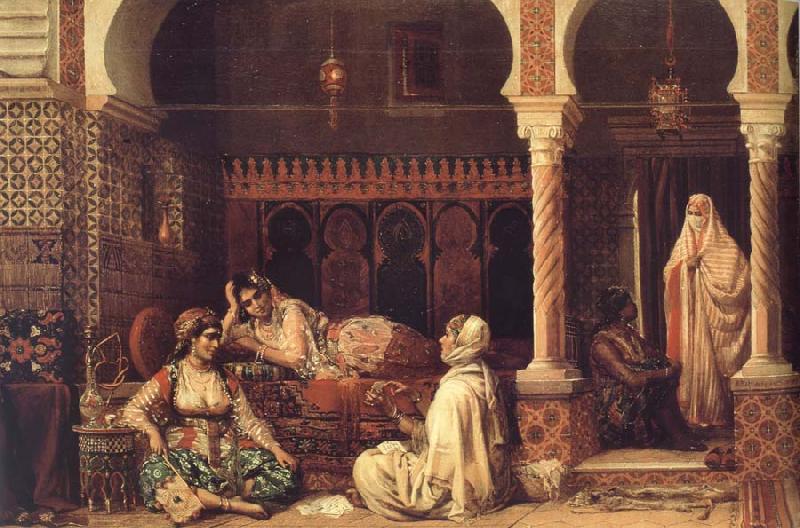 Jean-Baptiste Huysmans The Fortuneteller oil painting picture